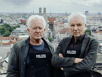 Vier Tage vor ihrem offiziellen Renteneintritt wurden Franz Leitmayr (Udo Wachtveitl, links) und Ivo Batic (Miroslav Nemec) noch einmal mit einem besonders schwierigen Fall konfrontiert.