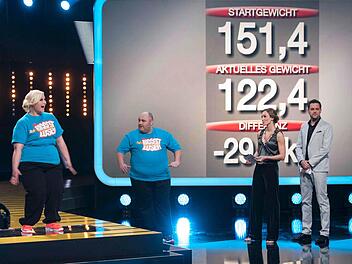 Im "The Biggest Loser"-Finale 2013 musste auch Susanne auf die Waage: die Küpserin hatte fast 30 Kilo verloren. Foto: Sat.1