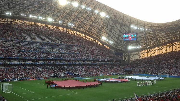 Das "Stade Vélodrome", in dem Felix Reuther etwa beim Spiel Polen gegen Ukraine im Einsatz war Foto: Felix Reuther