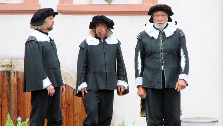 Das Heimatspiel "die Schutzfrau von Münnerstadt" wurde am Sonntag zum zweiten Mal in diesem Jahr aufgeführt.  Fotos: Dieter Britz