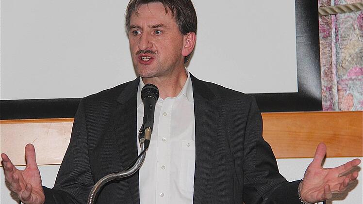 Der stellvertretende Präsident des Bayerischen Bauernverbands, Günther Felßner, aus Günthersbühl sprach in Obererthal.