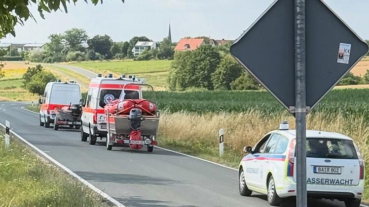Hund aus Bach bei Litzendorf gerettet