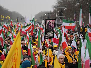 Demonstration f&uuml;r Freiheit im Iran