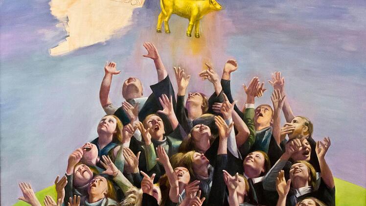 Gudrun Brüne: Tanz um das goldene Kalb, 2012 Foto: Jochen Berger