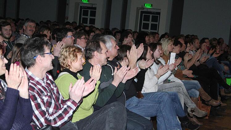 Die Kulmbacher waren von der Show von Sebastian Reich begeistert. Foto: Sonja Adam