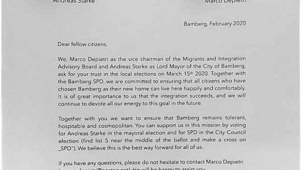 Es war ein Wahlbrief der SPD, der OB Andreas Starke (SPD) in Bedrängnis bringt.
