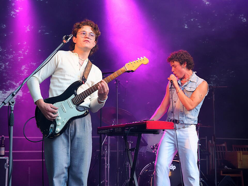 Das Fest fand im Schlosspark statt.