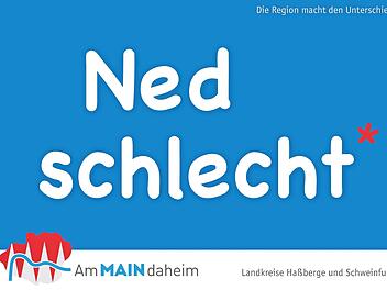 So sieht eine Postkarte der Kampagne aus  Foto: Landratsamt Schweinfurt