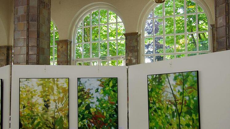 Eröffnung der Ausstellung "Compositions" in der Bad Kissinger Wandelhalle.Klaus Werner