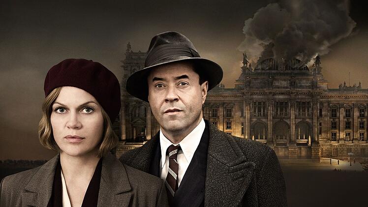 Historische Montage in "Nacht &uuml;ber Berlin": Anna Loos und Jan Josef Liefers spielen die Bars&auml;ngerin Henny Dallgow und den j&uuml;dischen Arzt Albert Goldmann, die sich im Berlin der fr&uuml;hen 30er-Jahre ineinander verlieben.