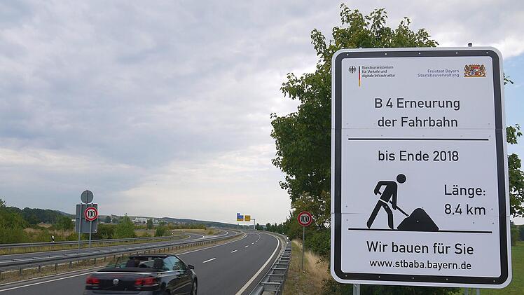 Da geht's los:  Am  Montag wird die B4 zwischen  Untersiemau und Rossach komplett gesperrt. Es gibt aber eine  einfache Umleitung, die durch  auf der Kreisstraße  durch Großheirath wieder zurück auf die  Bundesstraße führt.Berthold Köhler