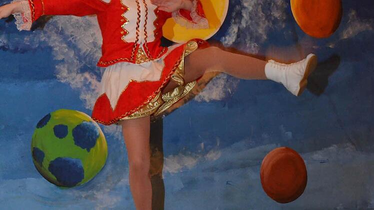 Tanzmariechen Carolin aus Aura  Foto: Andreas Lomb