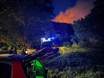 Waldbrand bei Plauen