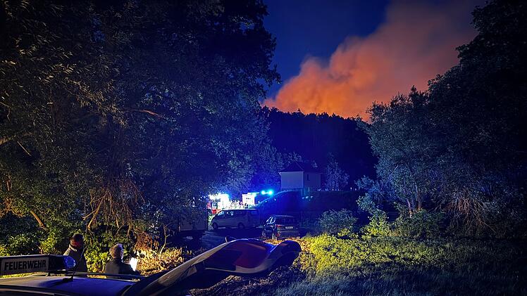 Waldbrand bei Plauen