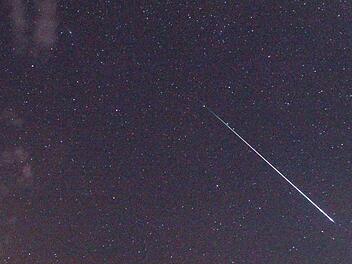 Aufnahme vom 10. August um 2.45 Uhr über Burgkunstadt. Foto: Ruben Jakob