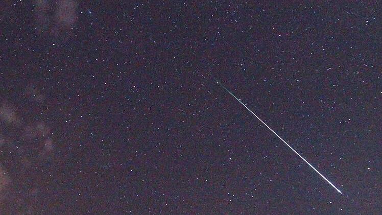 Aufnahme vom 10. August um 2.45 Uhr über Burgkunstadt. Foto: Ruben Jakob
