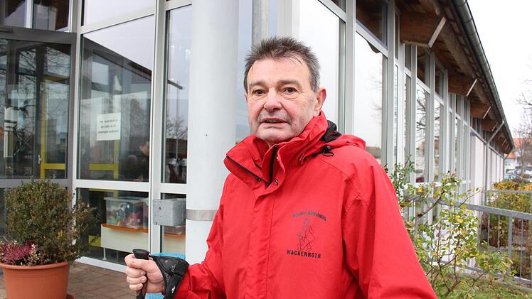 Michael Oberst aus Elsendorf lief für den SV Wachenroth: Einem echten Wanderer macht das Wetter gar nichts aus, sagt er.Evi Seeger