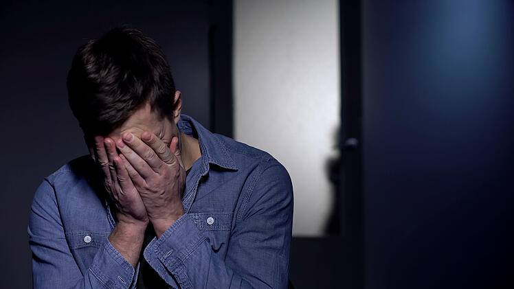 Mann, Depression, Krankheit, Trauer, traurig