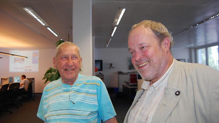 Kurt Hinner (links) und Martin Koch sind seit vielen Jahrzehnten schon freie Mitarbeiter des Coburger Tageblatts.