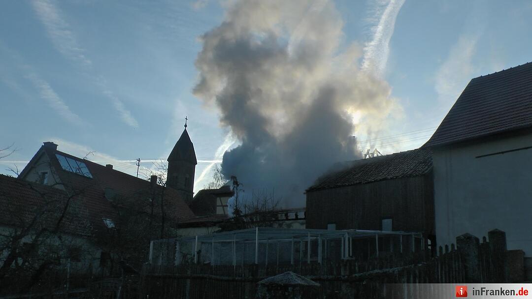 Gemeindehaus in Altenmuenster Ortskern niedergebrannt