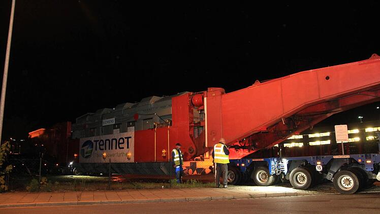 Schwertransporter Bamberg am 5. Mai 2015 Foto: Ferdinand Merzbach