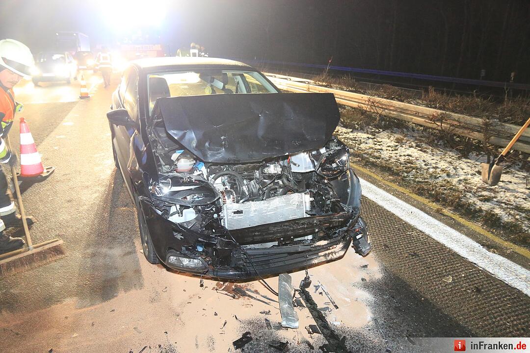 Kollision auf der A3 bei Pommersfelden