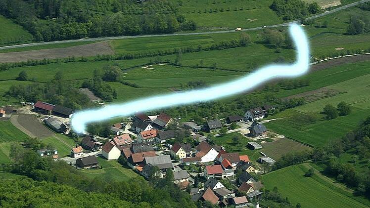 CSU und Freie Wähler sind sich einig. Sie  sind für eine Neu-Trassierung der Kreisstraße  zwischen Oberzaunsbach und Schweinthal.   Grafik: FT