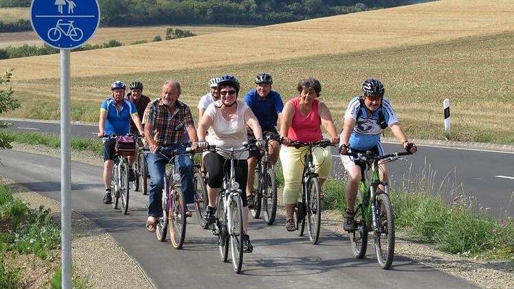 Auf dem neuen Radweg von Euerdorf nach Wirmsthal.  Foto: Christian Rost