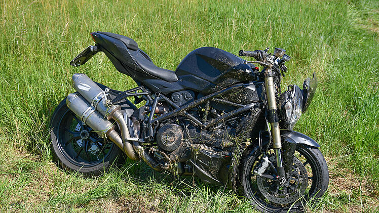 Schwerer Motorradunfall