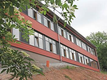 Außenansicht des Teilneubaus der GrundschuleFotos: Gerd Schaar