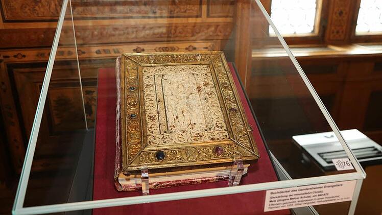 Das Gandersheimer Evangeliar aus dem 9. Jahrhundert. Foto: Barbara Herbst