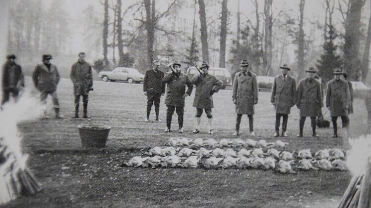 Hasenjagd in Rüdenhausen, 70er Jahre.