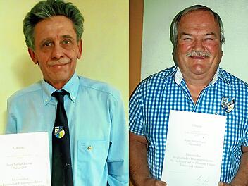 Norbert Kreiner (l.) und Walter Mayer wurden ausgezeichnet. Fotos: privat