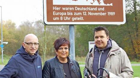 Bürgermeisterin Sibylle Abel aus Sonneberg tauschte sich gestern mit Tageblatt-Redaktionsleiter Oliver Schmidt und dem Redaktionsleiter von RadioEins, Thomas Apfel , über bewegte Zeiten aus.