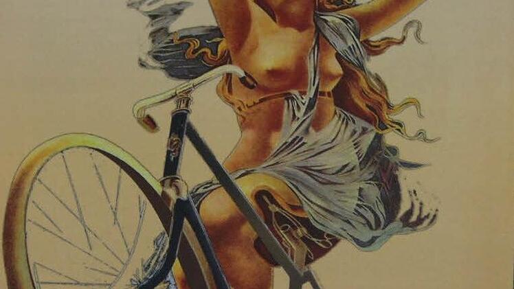 Dieses Bild geht vermutlich auf das Jahr 1889 zurück. Es stammt aus einer Werbe-Kampagne von Peugeot.