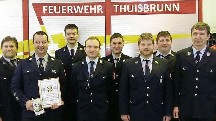 Die neue Vorstandriege der Thuisbrunner Freiwilligen Feuerwehr. Foto: privat