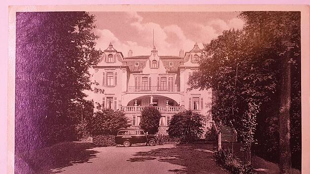 Mit dieser Karte fing alles an! Das alte "Kaffee Waldschl&ouml;&szlig;chen" bei Bad Kissingen.Repro: Saale-Zeitung