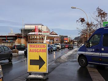 Der Rückstau in der Lichtenfelser Straße war enorm.Foto: Katrin Geyer
