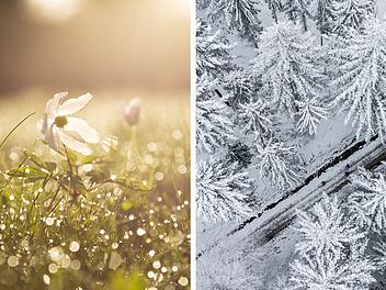 Von 17 Grad am Wochenende zu Schnee unter der Woche: Wetter in Franken