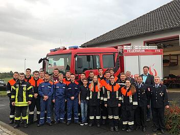 Die Leistungspr&uuml;fung legten Wehrleute in Schw&auml;rzelbach ab.T. Breitenbach