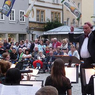 Auftakt auf dem Kulmbacher Marktplatz