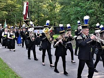 Zwei Tage stand Stockheim im Zeichen des Bergmannsfestes. Einer der Höhepunkte war die Bergparade. Fotos: Gerd Fleischmann