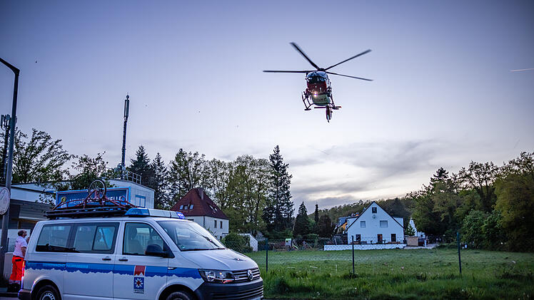 Zirndorf: Großeinsatz von Bergrettung und Hubschrauber - Biker gestürzt