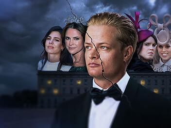 Sie sind Mitglieder einflussreicher Familien, doch vom royalen Glanz profitieren sie nur bedingt, von links: Charlotte Casiraghi, Madeleine von Schweden, Marius Borg H&oslash;iby sowie die York-Schwestern Eugenie und Beatrice.