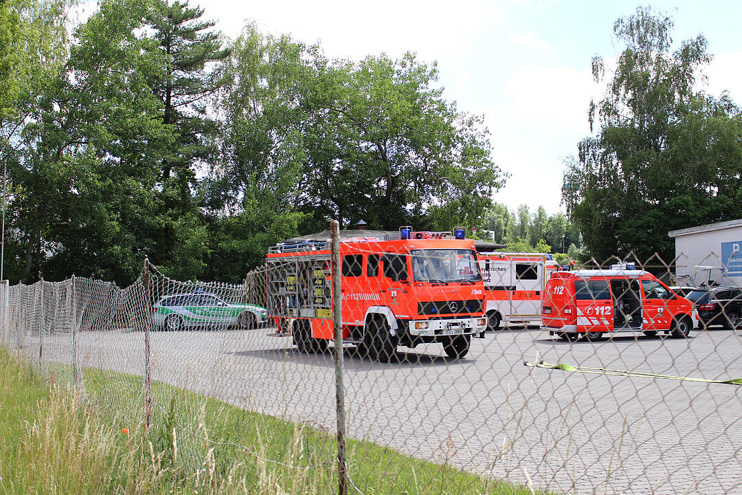 Feuer auf Fabrikgelände in Zirndorf