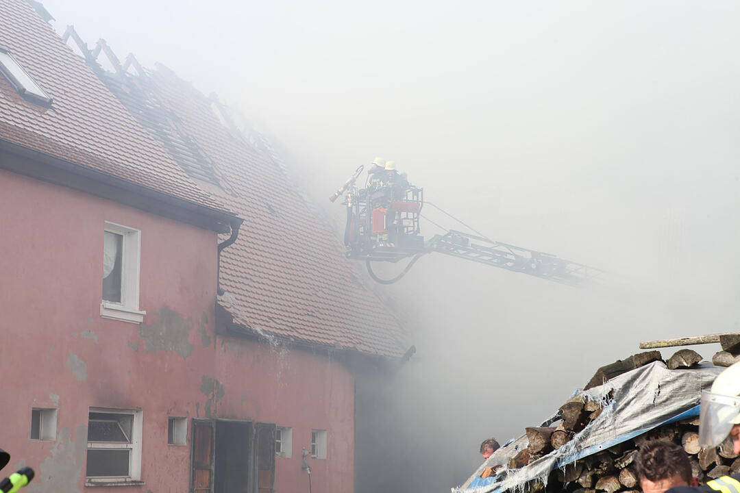Herpersdorf bei Ansbach: Scheune abgebrannt