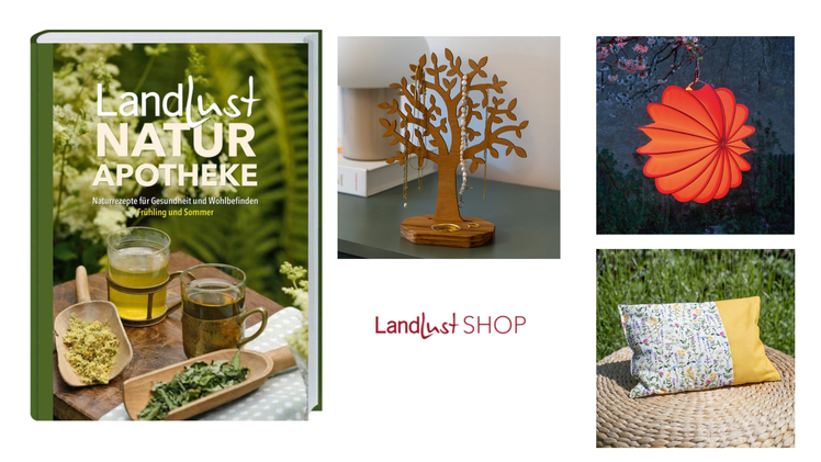 Im Landlust-Shop findest du handgemachte Produkte f&uuml;r ein gem&uuml;tliches Zuhause. Qualit&auml;t, Nat&uuml;rlichkeit und liebevolles Design stehen im Mittelpunkt des Sortiments.