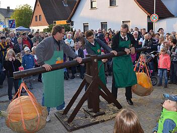 Wer hat den schwersten Kürbis gezüchtet?  Fotos: Andrea Spörlein