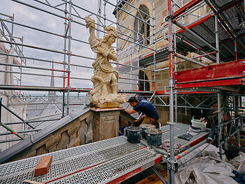 Bamberg: Erzengel St. Michael kehrt auf den Michaelsberg zurück Bamberg: Erzengel St. Michael kehrt auf den Michaelsberg zurück