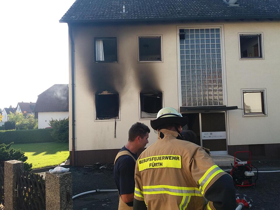 Feuer in Fürth: Zwei Verletzte